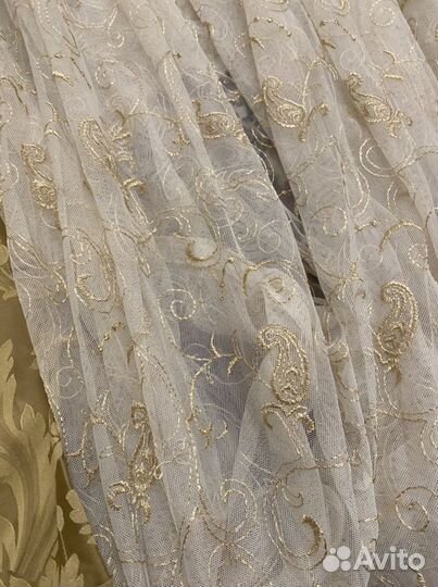 Комплект шторы и тюль бу