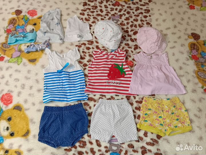 2пакета вещей на девочку 74-80