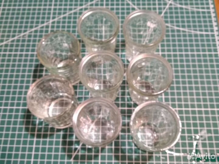 Стопки граненые стеклянные