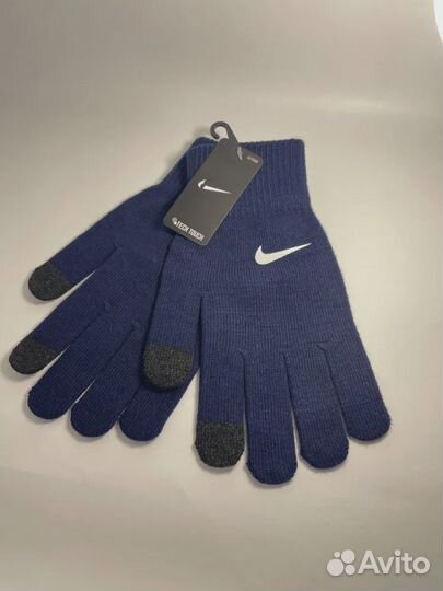 Перчатки Nike зимние синие