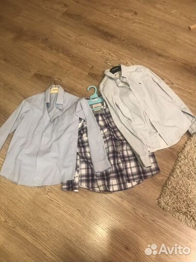 Рубашки 7-10 лет цена за три рубашки