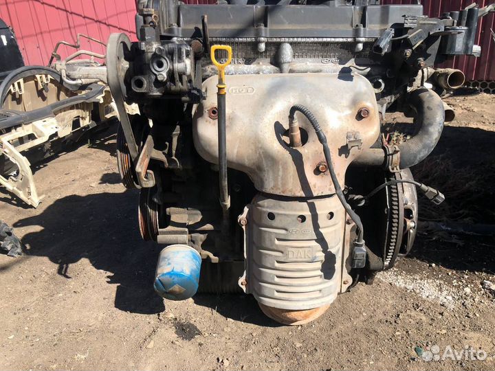 Двигатель и коробка kia cerato 2006г