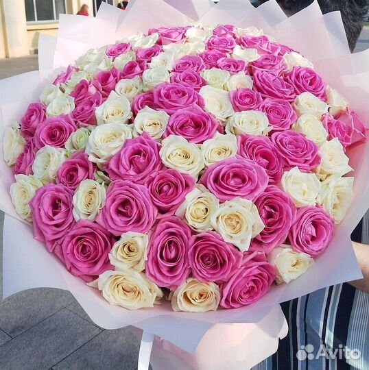 Доставка цветов 101 роза