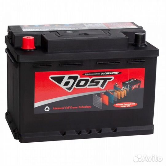 Аккумулятор Bost 74L (57413) прям. пол. 74 Ач
