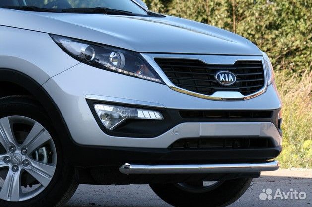 Защита переднего бампера. труба Sportage c 09-15
