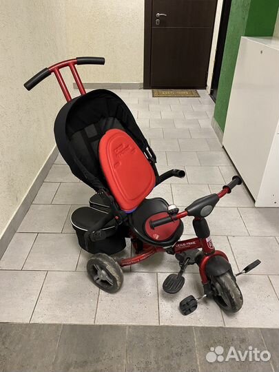 Велосипед коляска с ручкой