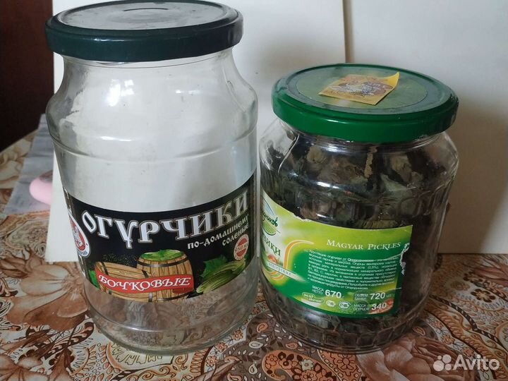 Банка стеклянная с закручивающейся крышкой