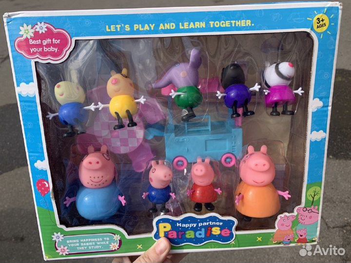 Свинка Пепа фигурки 9шт