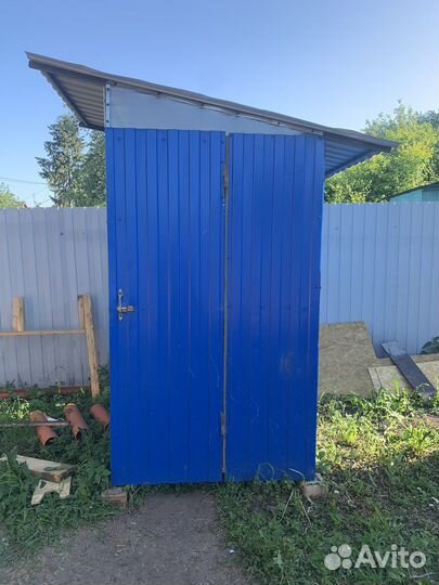 Туалет дачный металический