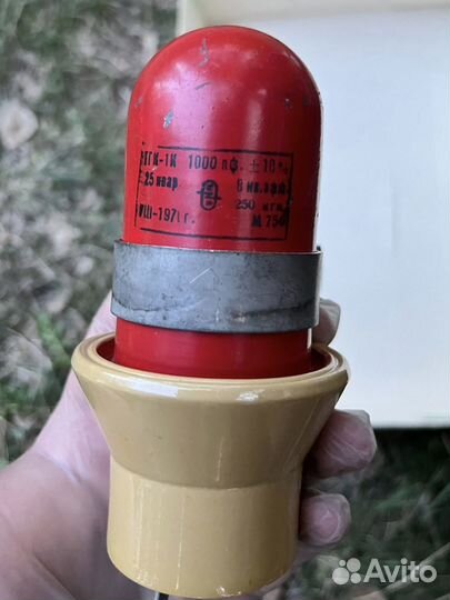 Высоковольтный конденсатор тгк-1К 1000 пф