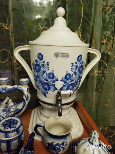 Самовар электрический гжель