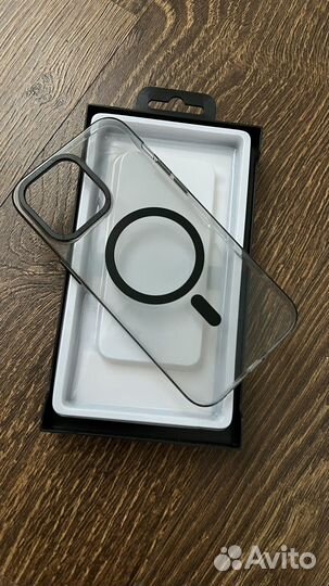 Чехол прозрачный на iPhone 14 pro max с MagSafe
