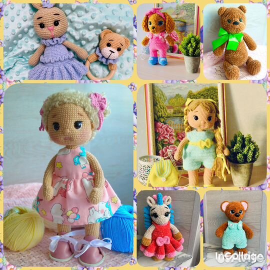 Вязаные Игрушки амигуруми в наличии ручная работа