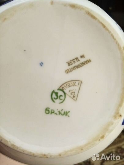 Заварочный чайник, гжель, фарфор