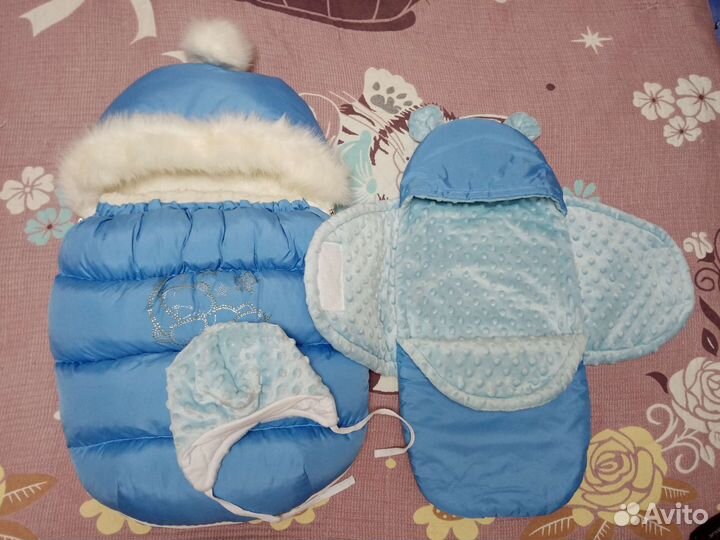 Конверт зимний на выписку и для прогулок