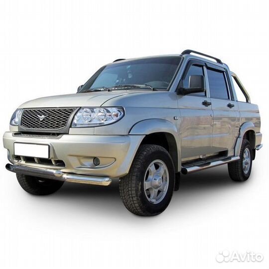 Защита переднего бампера UAZ pickup (2007)