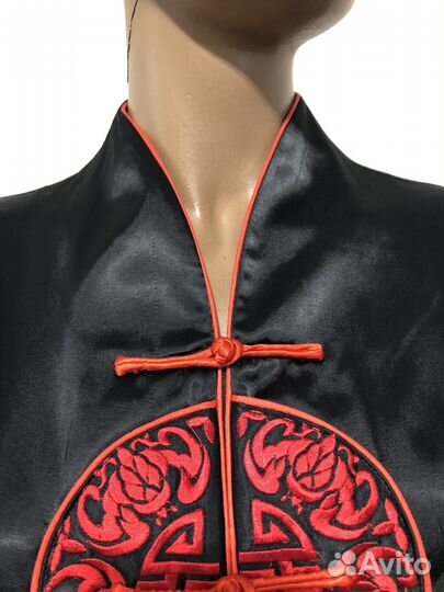 Блузка китайская чёрная