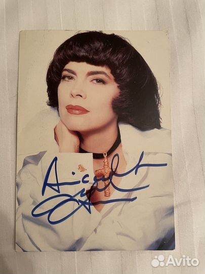 Автограф Мирей Матьё /Mireille Mathieu на открытке