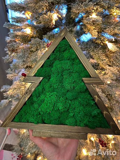 Корпоративные подарки - елки из мха
