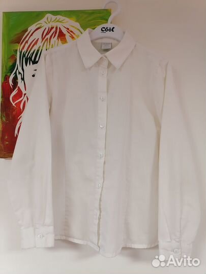 Рубашка школьная 140 девочки