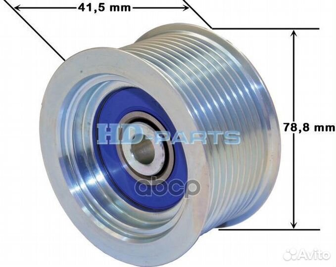 302412 ролик натяжителя ремня метал. Scania