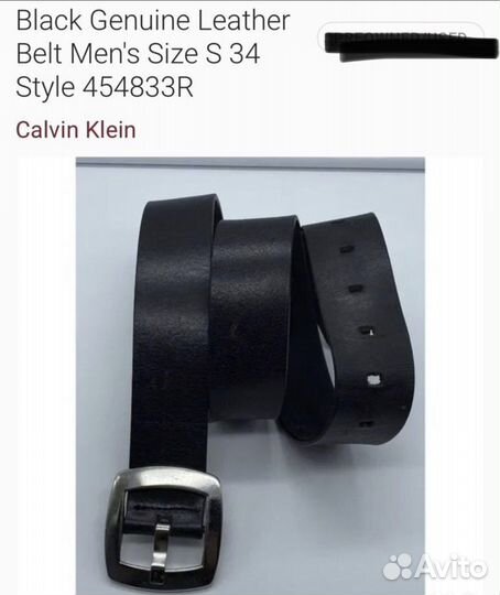 Новый ремень кожа Calvin Klein