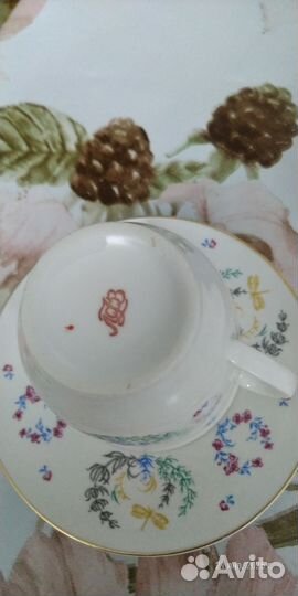 Чайная пара костяной фарфор