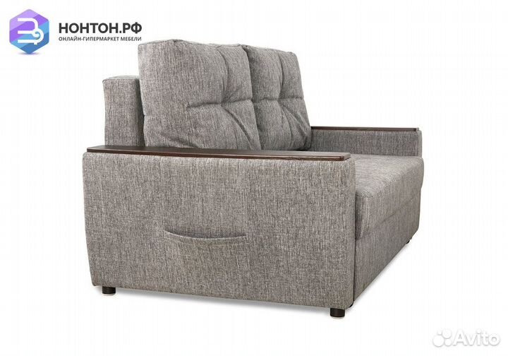 Диван еврокнижка Дубай темно-серый