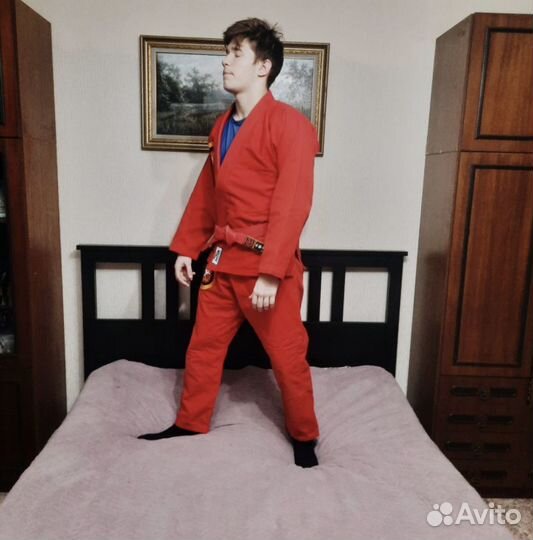 Красное Кимоно Грэпплинг А2 - А3 рост 170 - 180 см