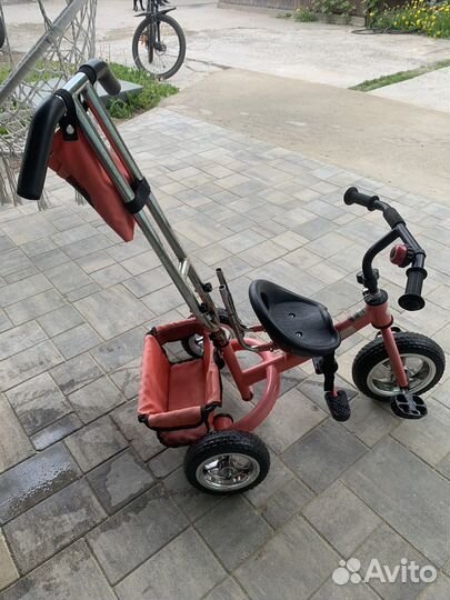 Детский трехколесный велосипед с руской