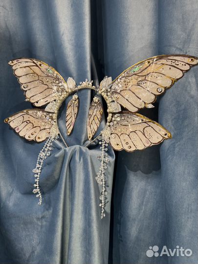 Украшение на голову крылья бабочка
