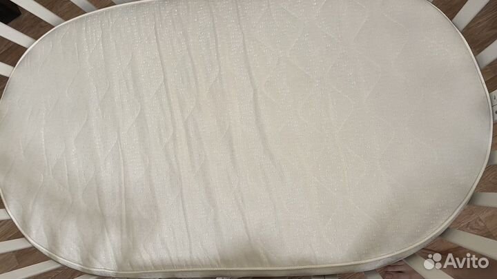 Детская кроватка трансформер круглая-овал