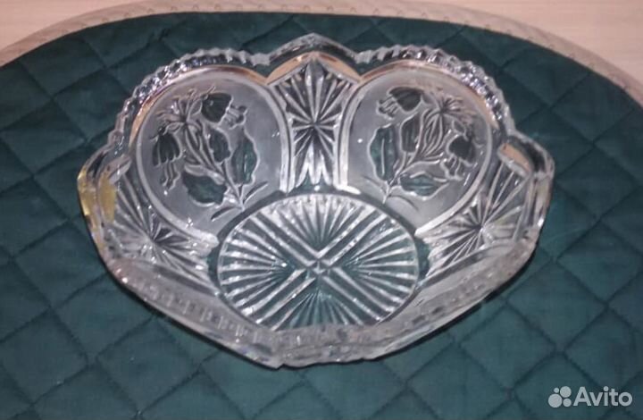 Салатница хрустальная.СССР