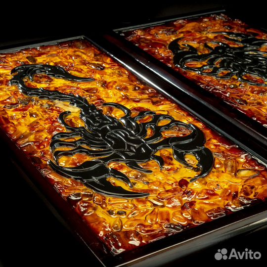 Янтарные нарды. Нарды из Янтаря. Янтарь. ab001