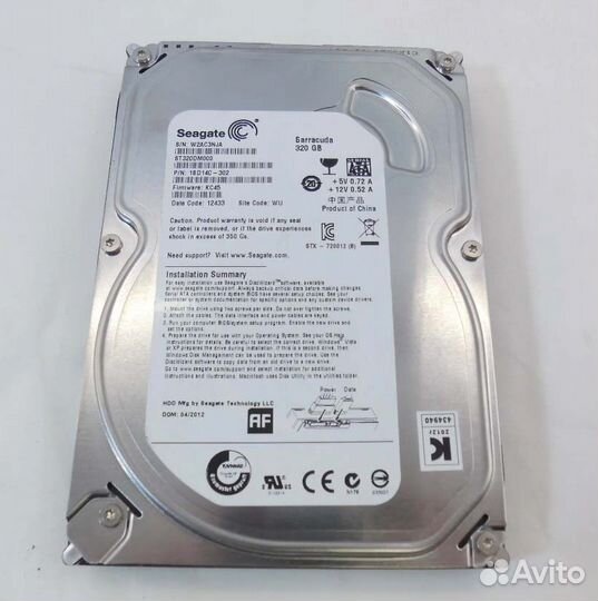 Seagate 320Gb SATA