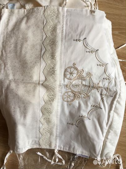 Бортики + одеяло + наволочка на детскую кровать