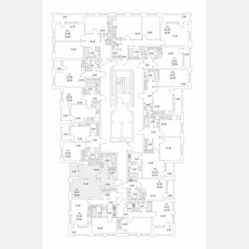 1-к. квартира, 94,7 м², 13/13 эт.