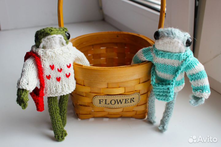 Лягушата вязаные