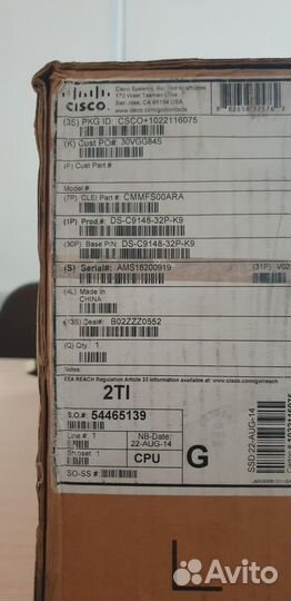 Коммутатор cisco (DS-C9148-32P-K9) Cisco MDS 9148