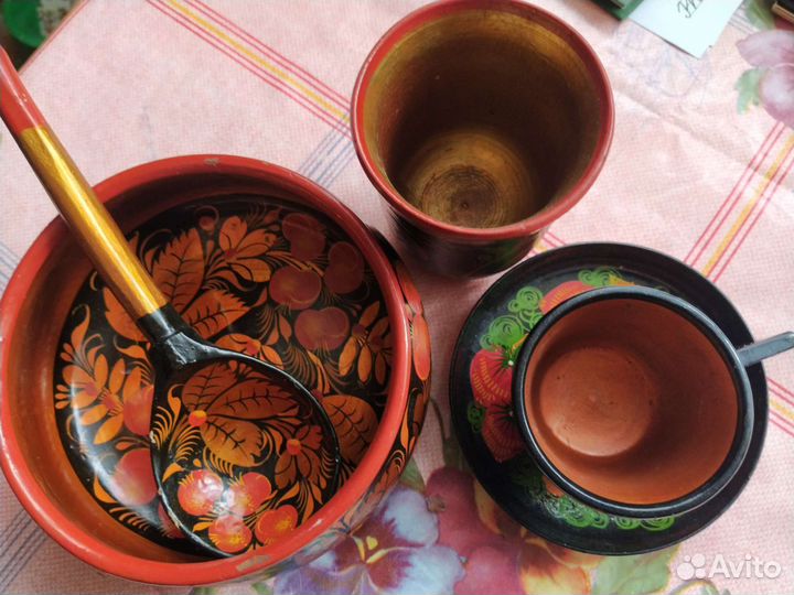 Посуда хохлома