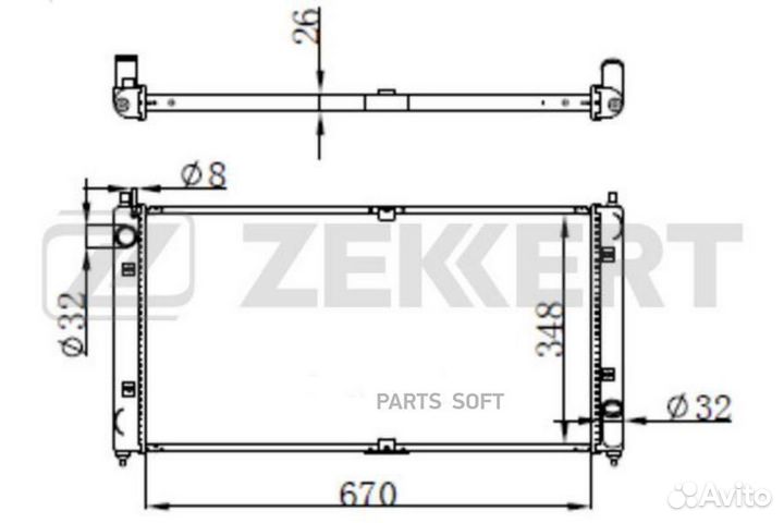 Радиатор охлаждения Черри Амулет (A15) 03