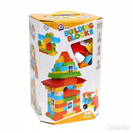 Конструктор из 130 деталей в коробке