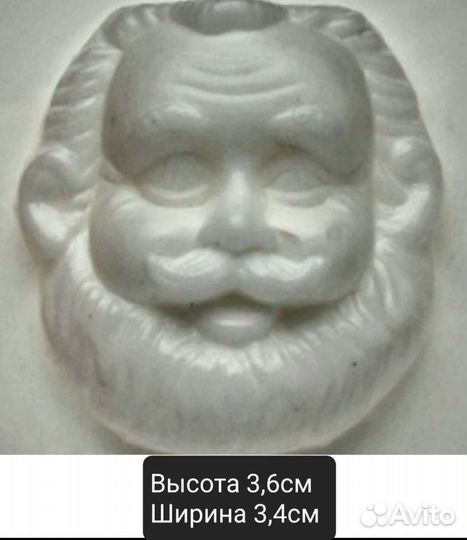 Силиконовые молды, лица Деда Мороза