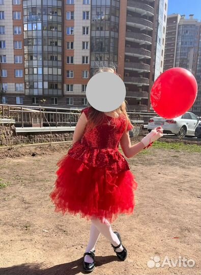 Нарядное платье для девочки на выпускной 122 128