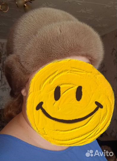 Шапка зимняя норковая женская