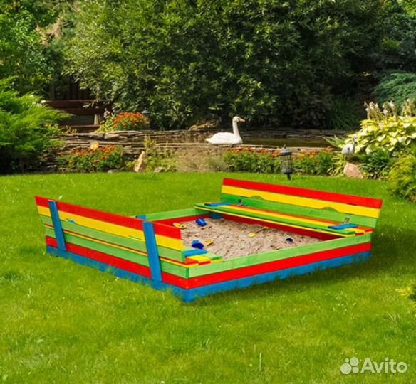 Песочница с крышкой для детского сада