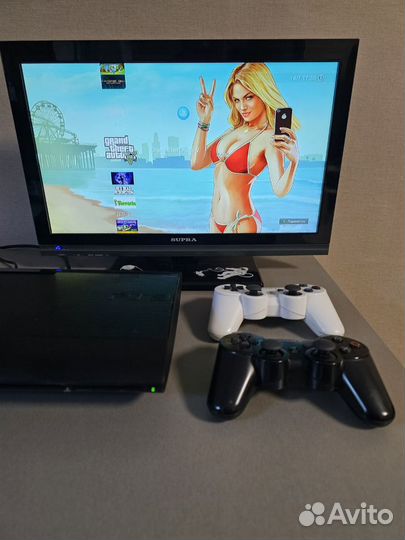 Sony Playstation 3 super slim прошитая 500гб 80игр