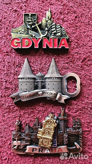 Магниты сувенирные из Польши и Чехии