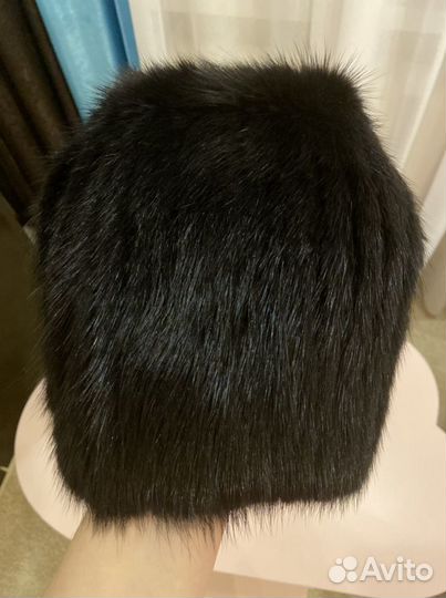 Шапка вязаная норка