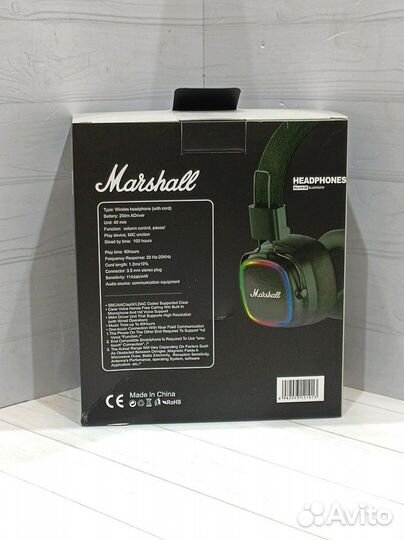 Беспроводные наушники marshall major iv black